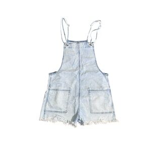 Aerie Light Blue Denim Boho Jumper Shorts Small